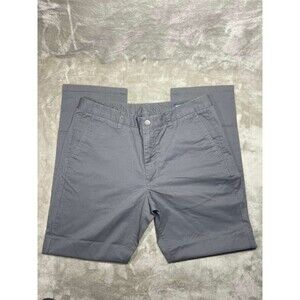 Bonobos Slim Fit Pants Men's Size 34/30 Gray Chino Casual Trousers Cotton